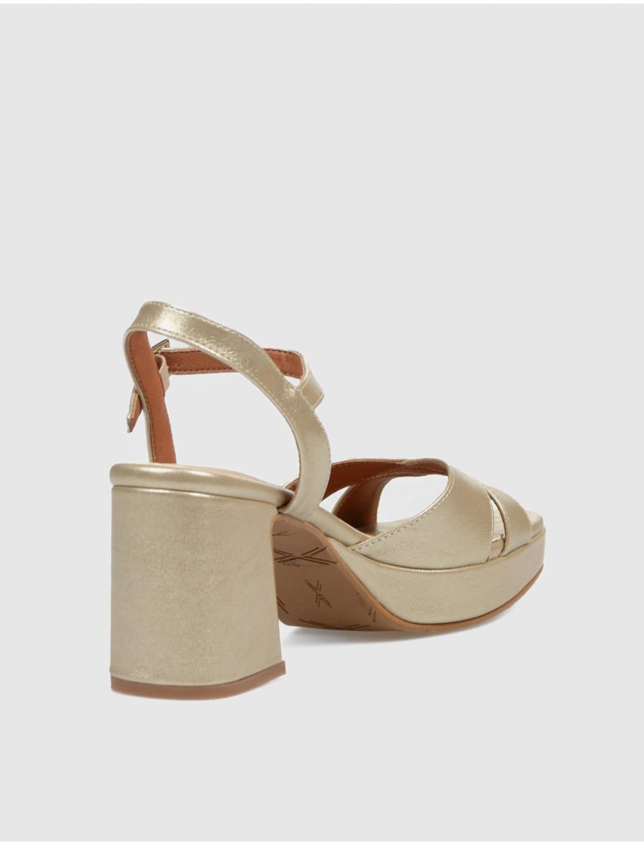 SANDALIA OBVIO SHOES DANAE PLATINO