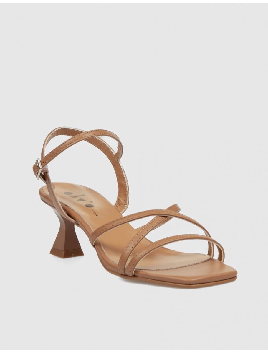 SANDALIA OBVIO SHOES KHALI CUERO