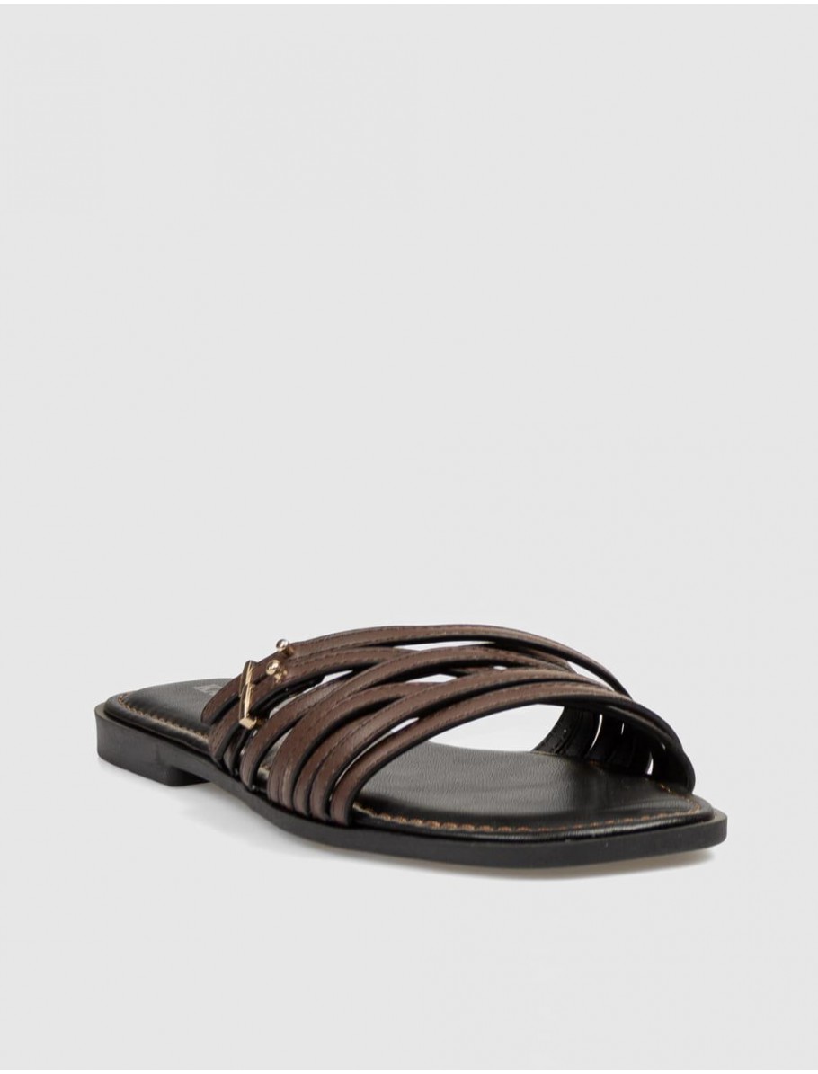 SANDALIA KAMOME TRENDS YAMI MARRoN