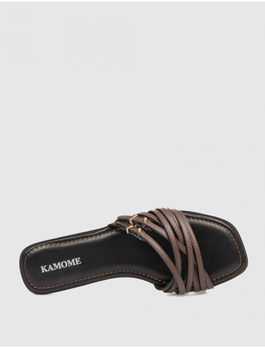 SANDALIA KAMOME TRENDS YAMI MARRoN