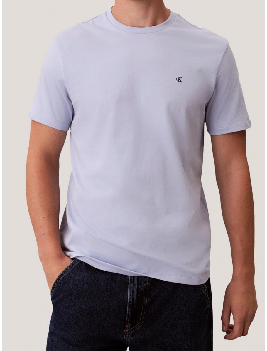 CAMISETA CALVIN KLEIN SS CLASSIC MONOGRAM TEE AZUL