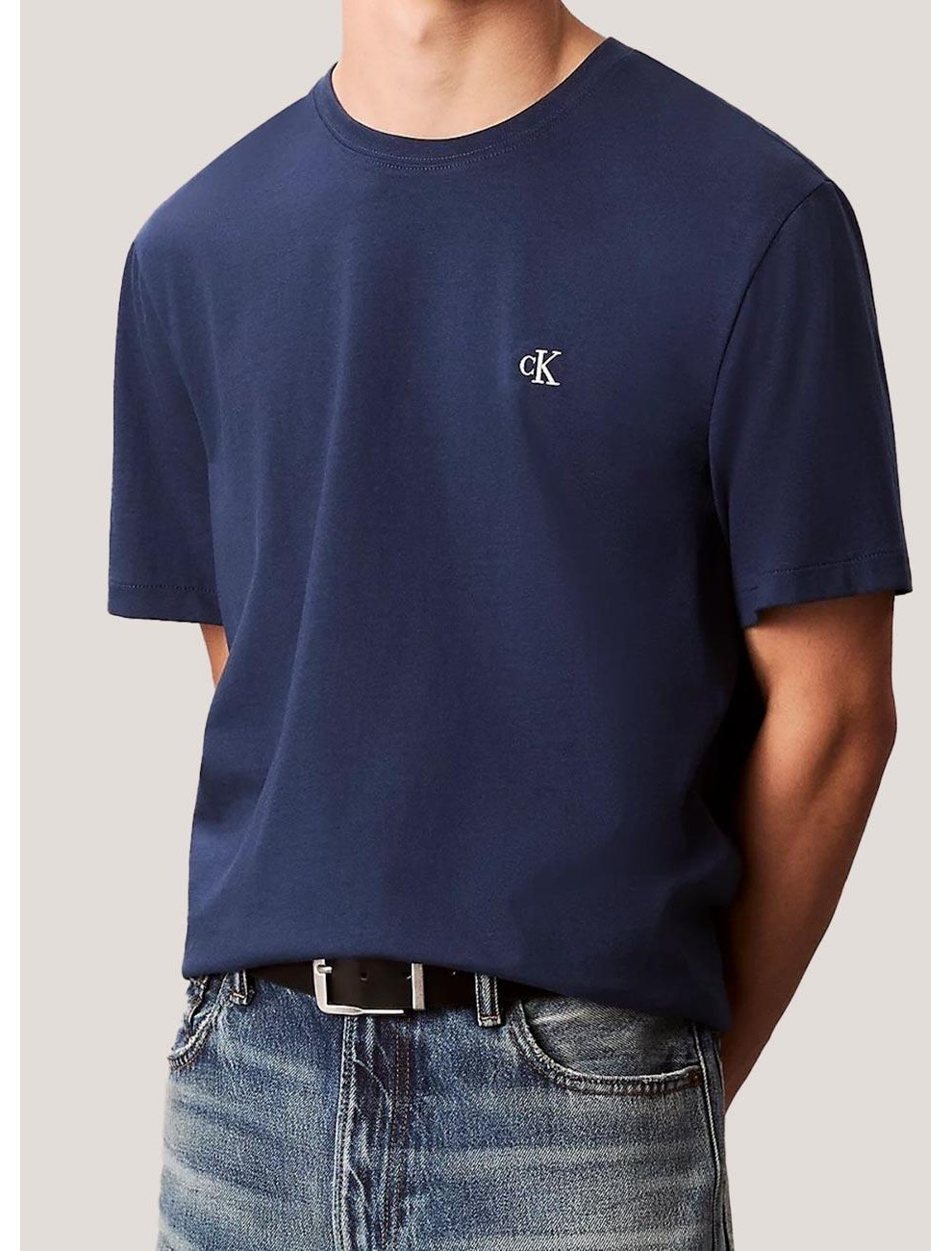 CAMISETA CALVIN KLEIN SS CLASSIC MONOGRAM TEE MARINO