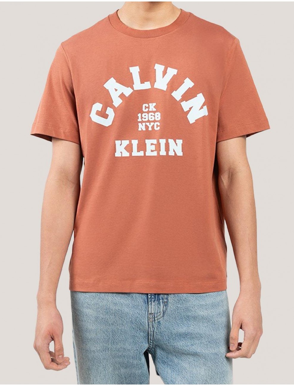 CAMISETA CALVIN KLEIN SS 20S LN CALVIN COLLEGE GRAPHIC NARANJA