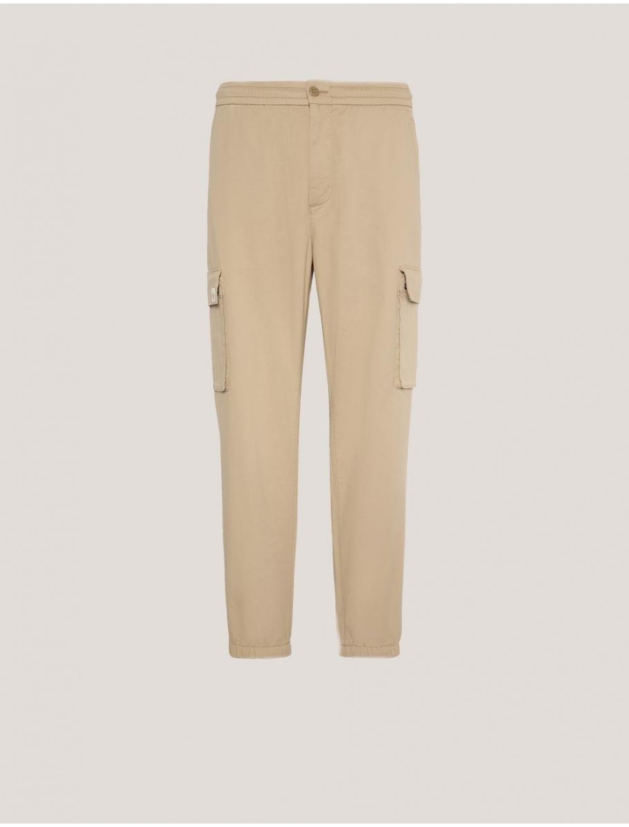 PANTALoN CALVIN KLEIN SKINNY ELASTIC COTTON CARGO PANT BEIG