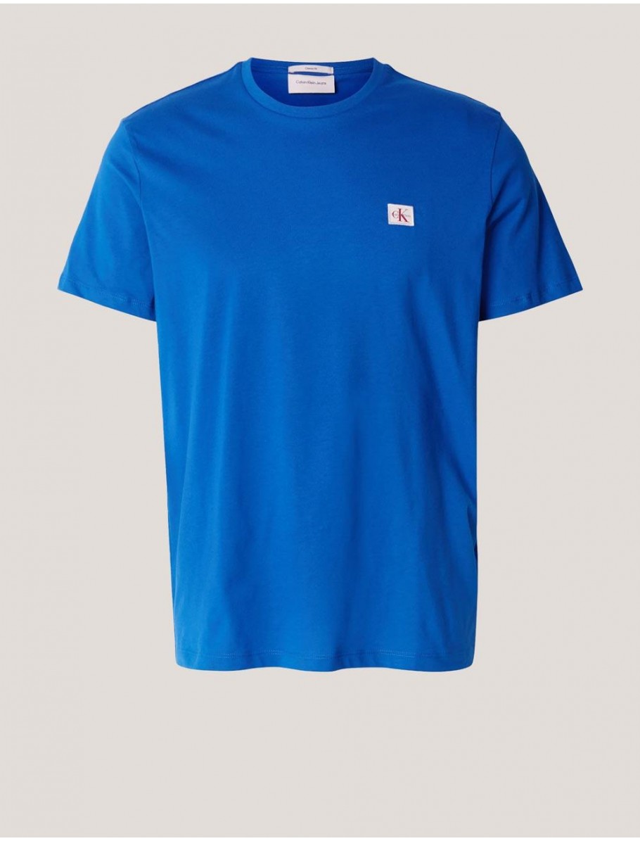 CAMISETA CALVIN KLEIN SS BADGE 30S JERSEY CLASSIC TEE AZUL