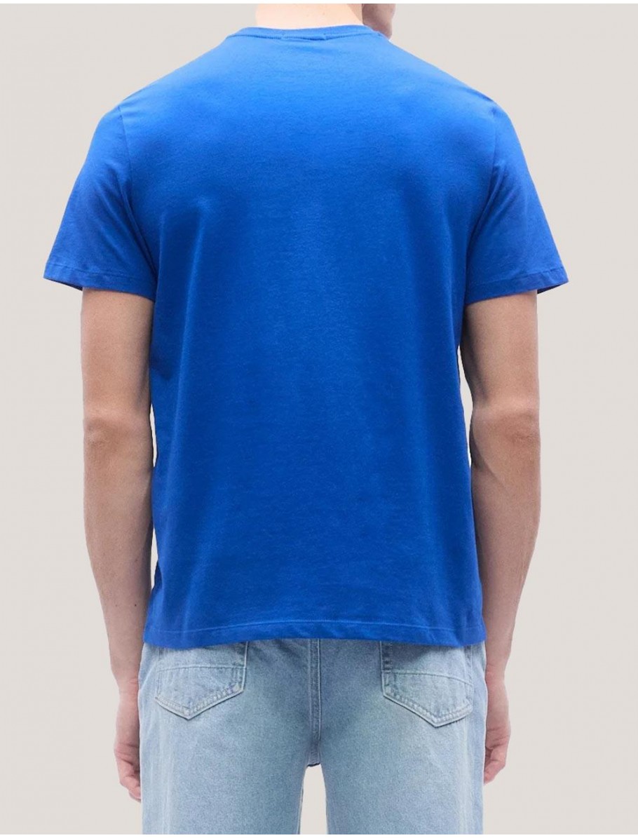 CAMISETA CALVIN KLEIN SS BADGE 30S JERSEY CLASSIC TEE AZUL