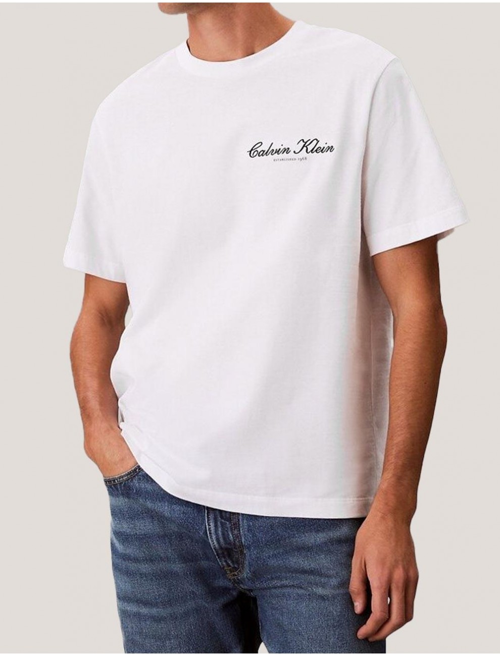 CAMISETA CALVIN KLEIN 20S MARCH GRAPHIC SEASONAL FASHI BLANCO