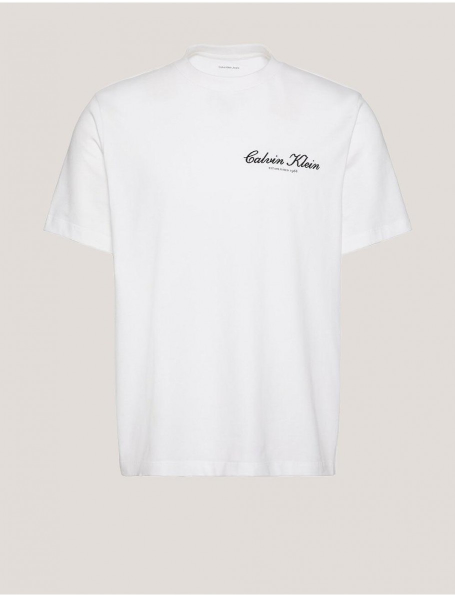 CAMISETA CALVIN KLEIN 20S MARCH GRAPHIC SEASONAL FASHI BLANCO