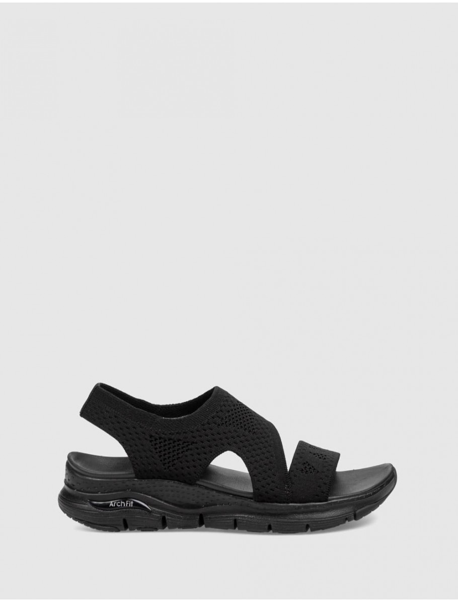 SANDALIA SKECHERS ARCH FIT NEGRO