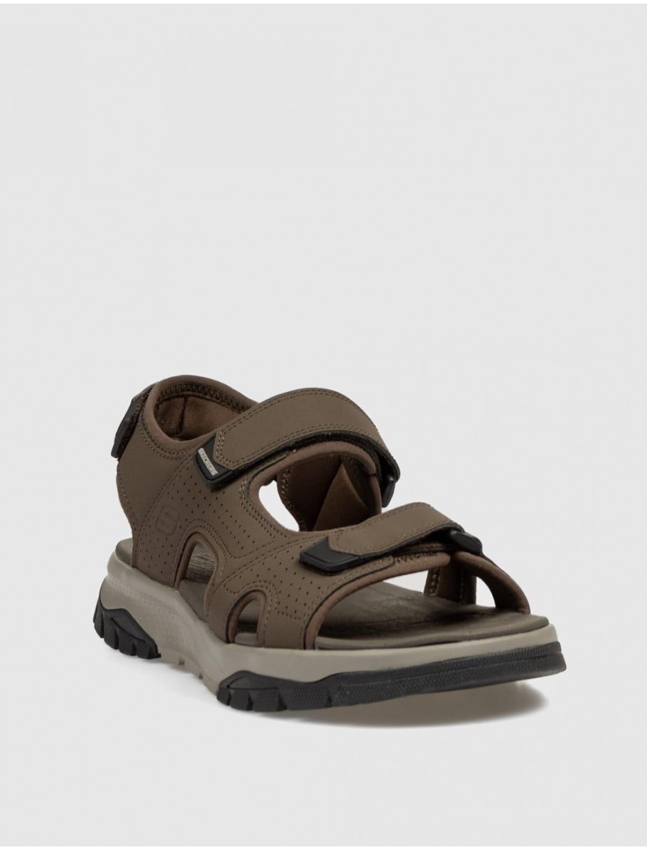 SANDALIA SKECHERS WAGNER MARRoN