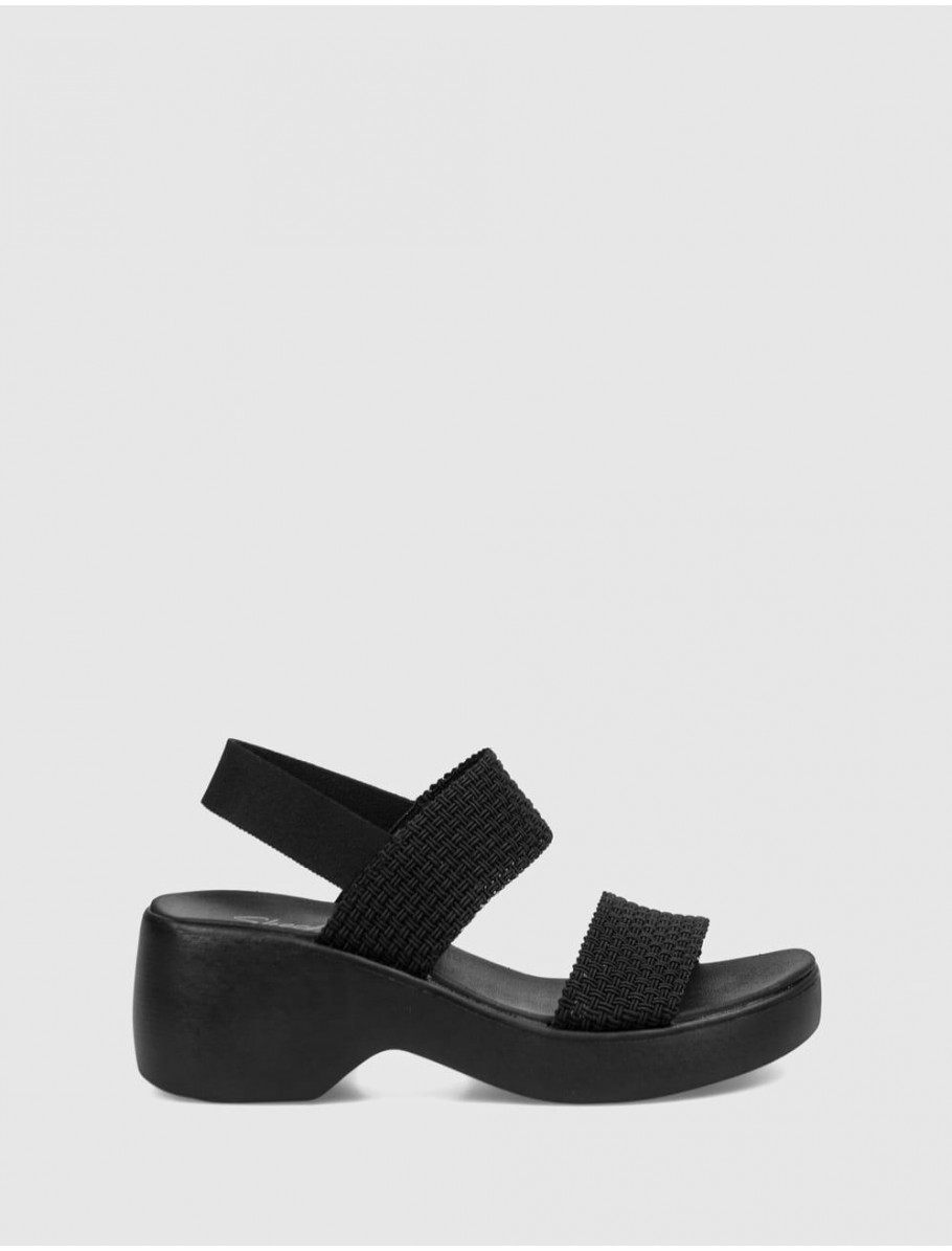 SANDALIA SKECHERS CALI DAY NEGRO