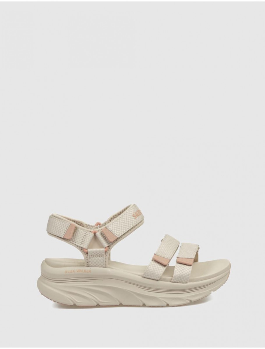 SANDALIA SKECHERS D LUX WALKER SANDAL TAUPE