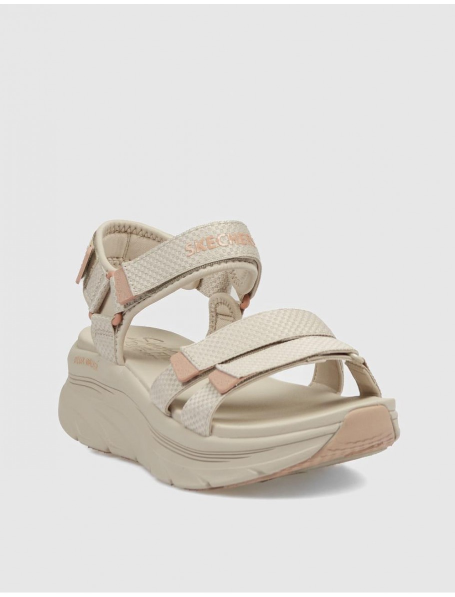 SANDALIA SKECHERS D LUX WALKER SANDAL TAUPE