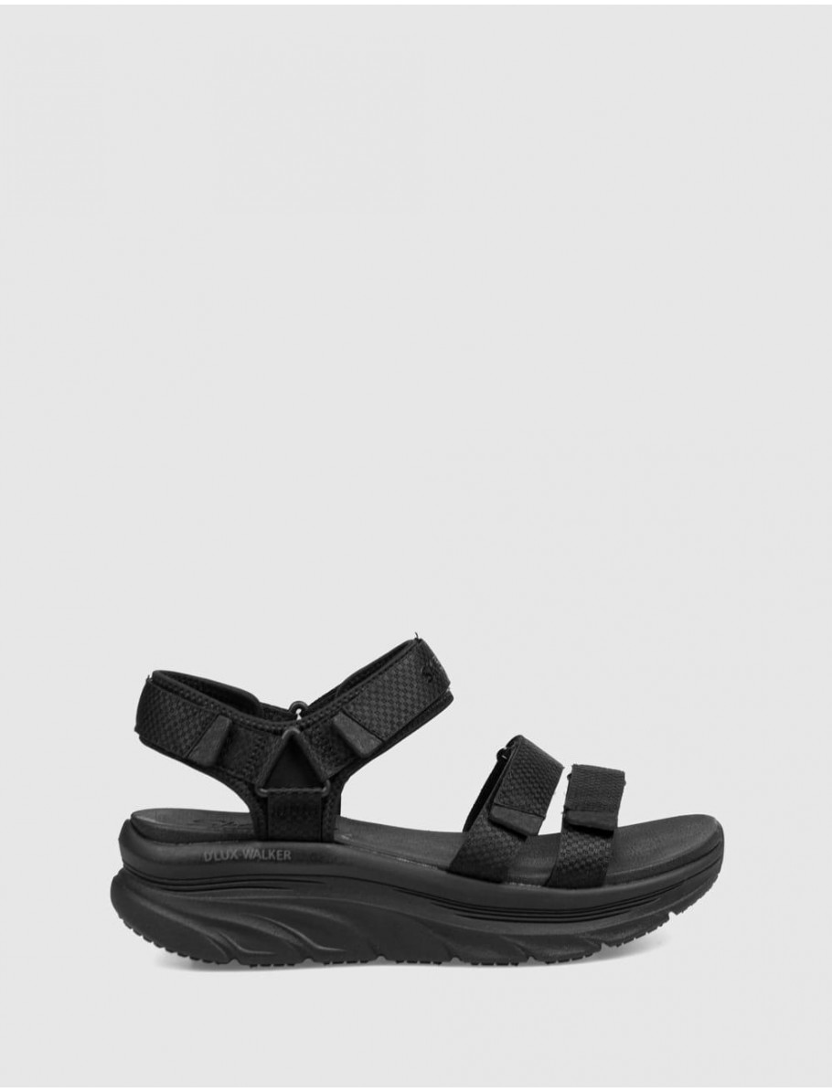 SANDALIA SKECHERS D LUX WALKER SANDAL NEGRO