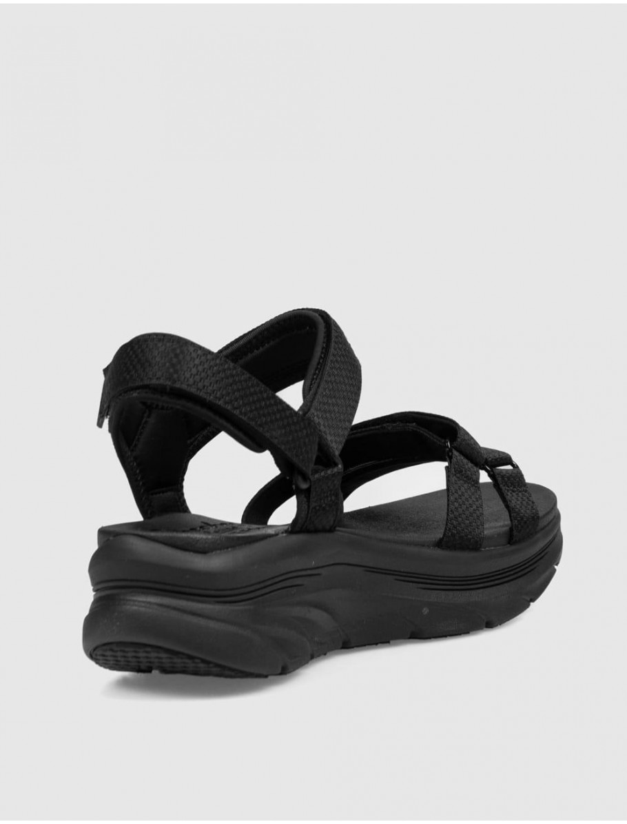 SANDALIA SKECHERS D LUX WALKER SANDAL NEGRO