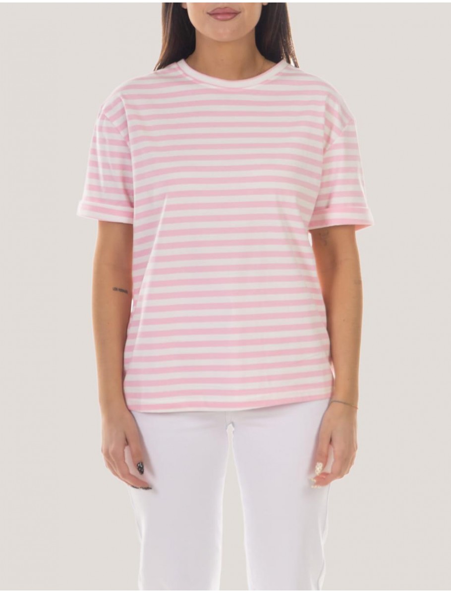 CAMISETA OBVIO NOLENE ROSA BLANCO