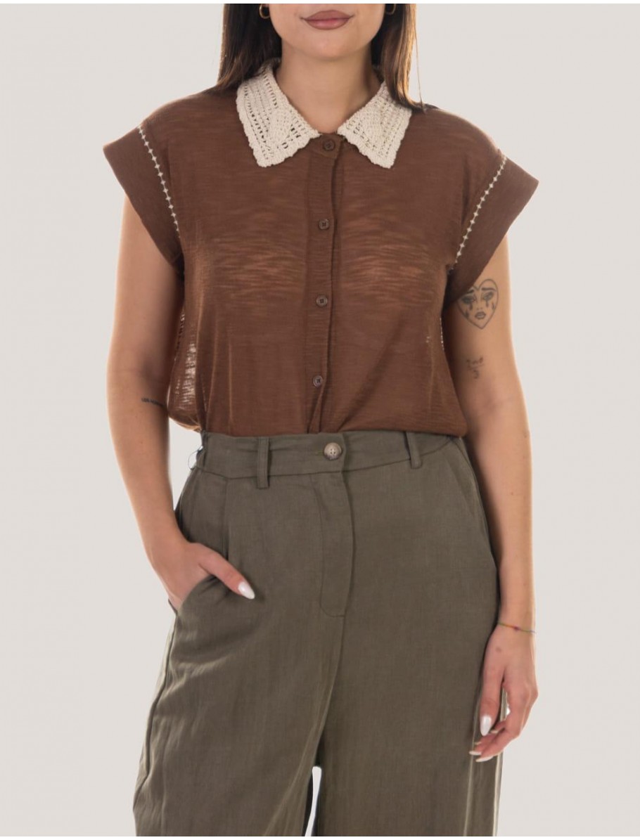 CAMISA OBVIO KAELIS MARRoN