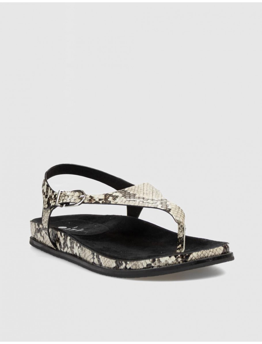 SANDALIA DE DEDO OBVIO M6419B TILDA SERPIENTE