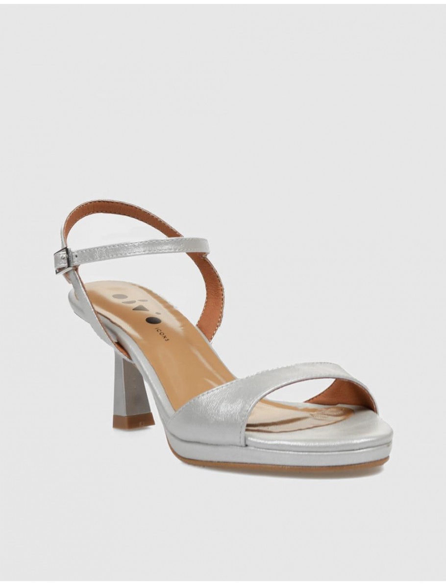SANDALIA OBVIO SHOES DULCE PLATA