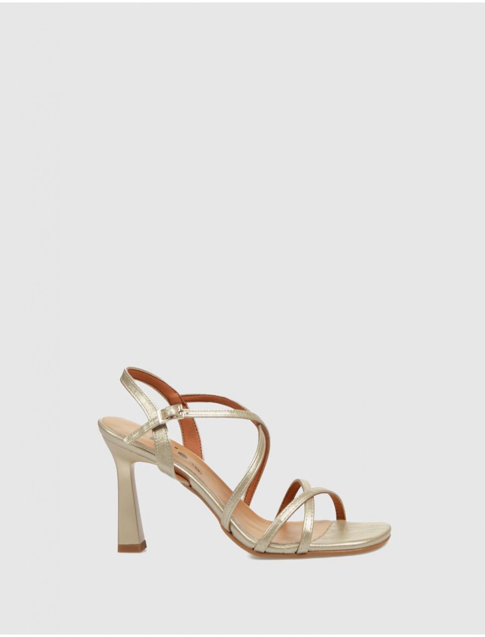 SANDALIA OBVIO SHOES EBLA PLATINO