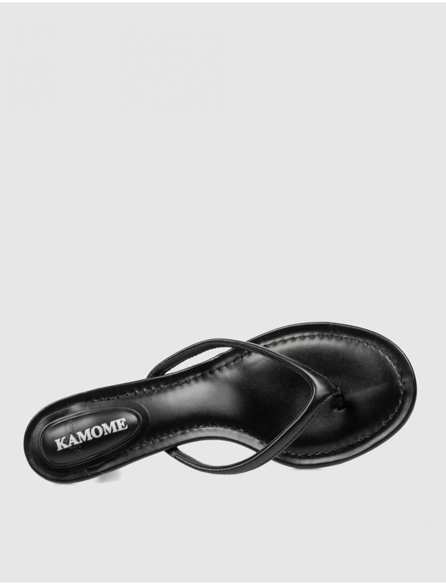 SANDALIA DE DEDO KAMOME TRENDS IBIAS NEGRO