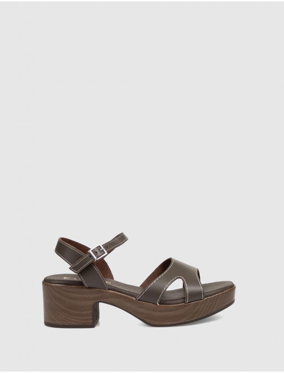 SANDALIA KAMOME LAIN MARRoN
