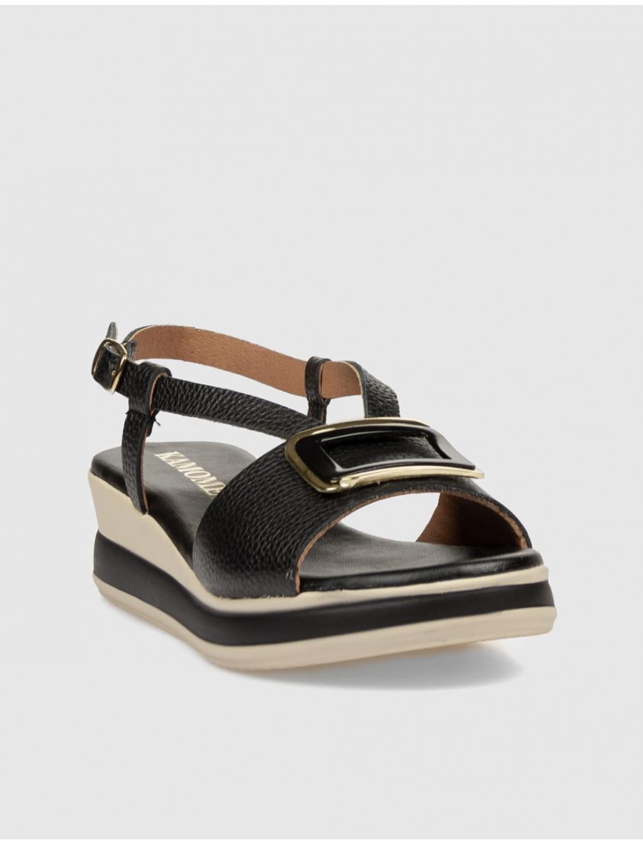 SANDALIA KAMOME CAPEL NEGRO