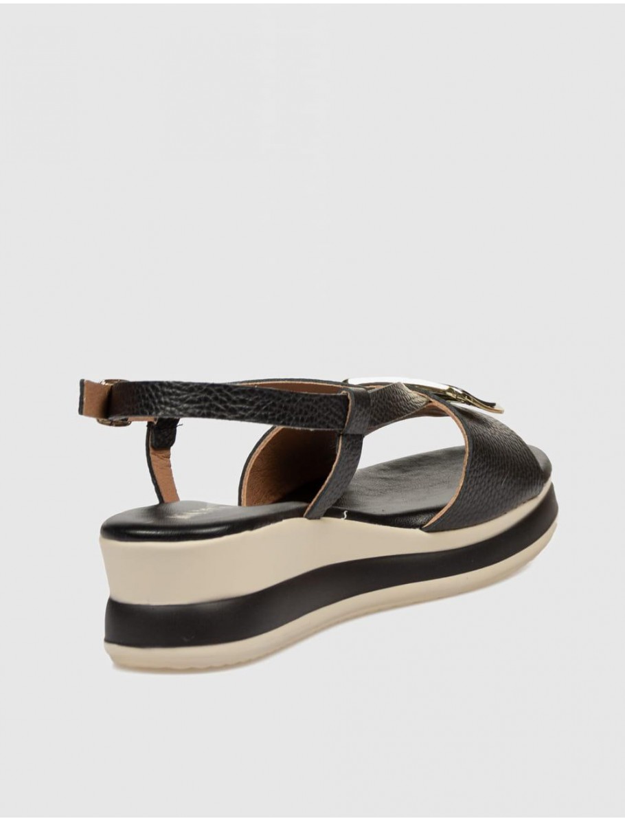 SANDALIA KAMOME CAPEL NEGRO