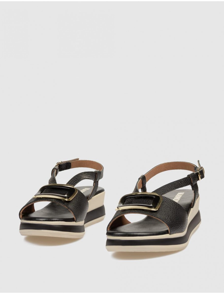 SANDALIA KAMOME CAPEL NEGRO