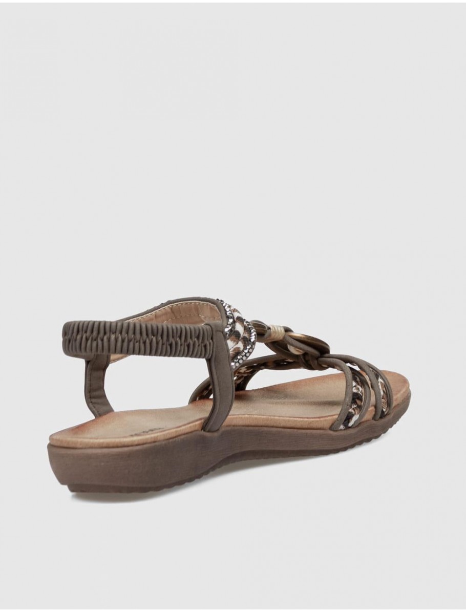 SANDALIA KAMOME TRENDS GAVER MARRoN