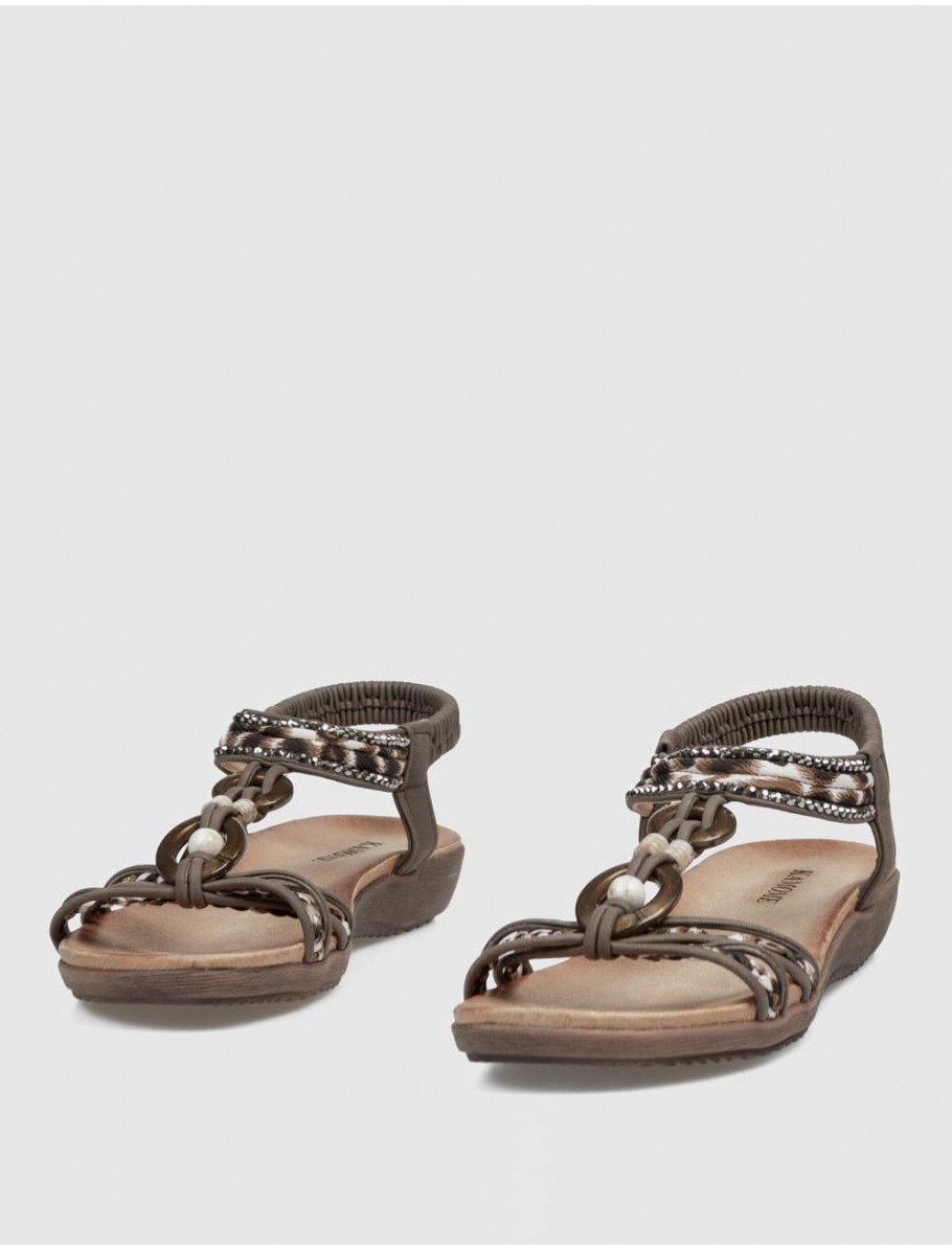 SANDALIA KAMOME TRENDS GAVER MARRoN