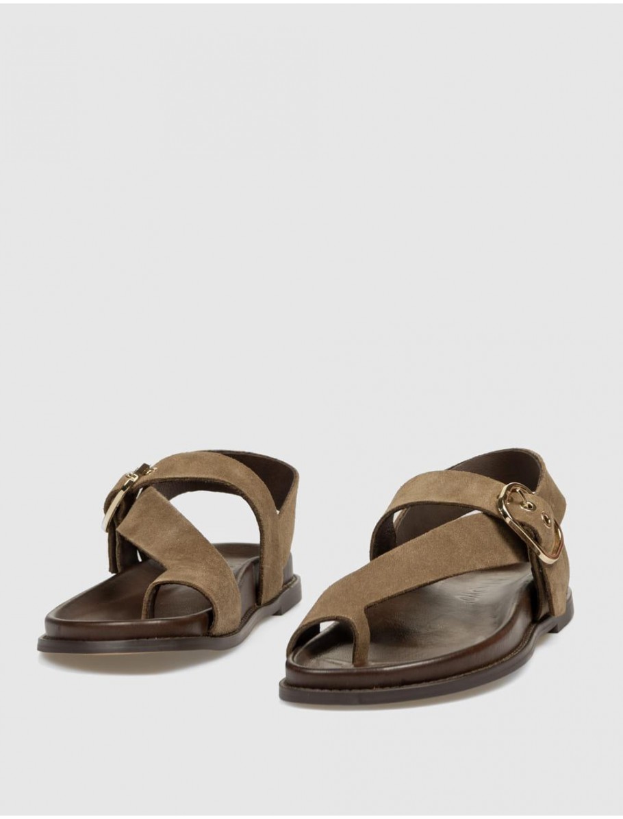 SANDALIA DE DEDO INUOVO D51014 CaMEL