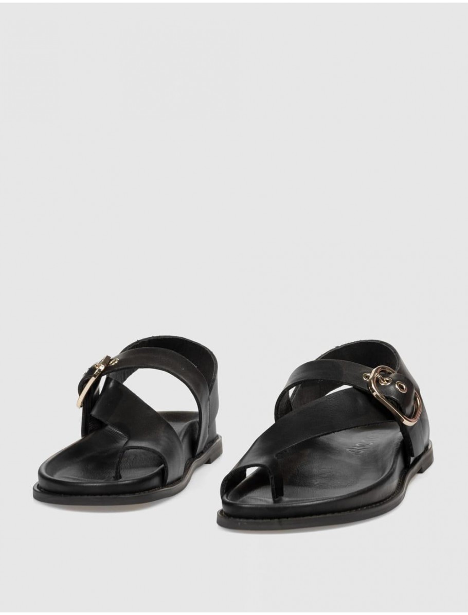 SANDALIA DE DEDO INUOVO D51014 NEGRO