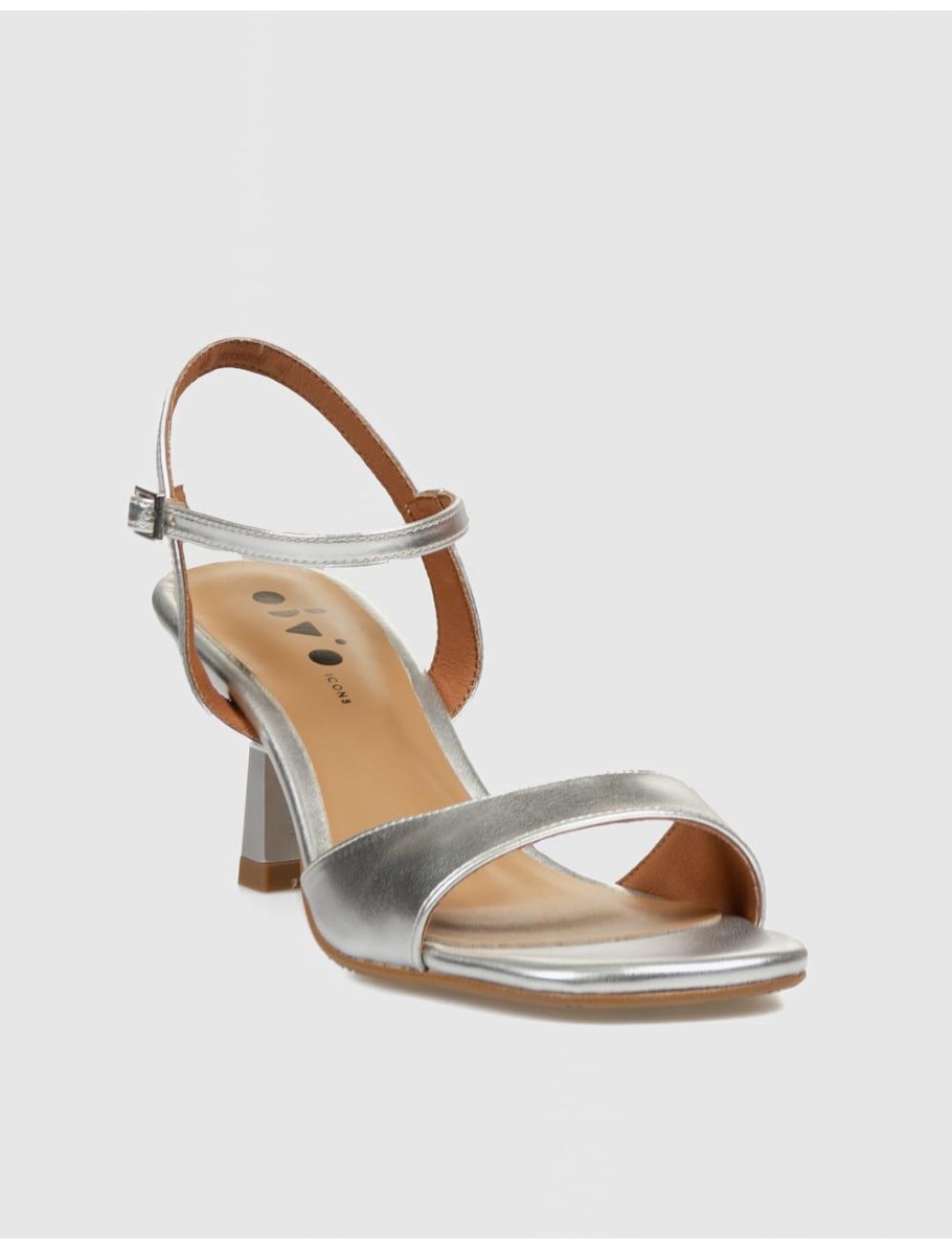 SANDALIA OBVIO SHOES DRAC PLATA