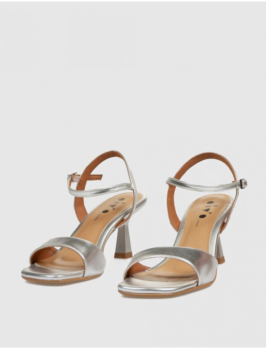 SANDALIA OBVIO SHOES DRAC PLATA