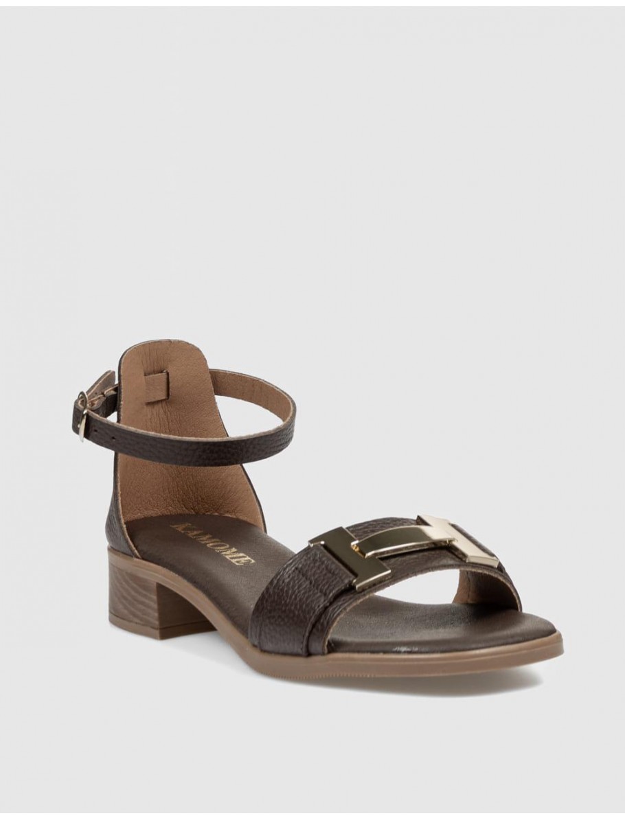 SANDALIA KAMOME ZAZU MARRoN