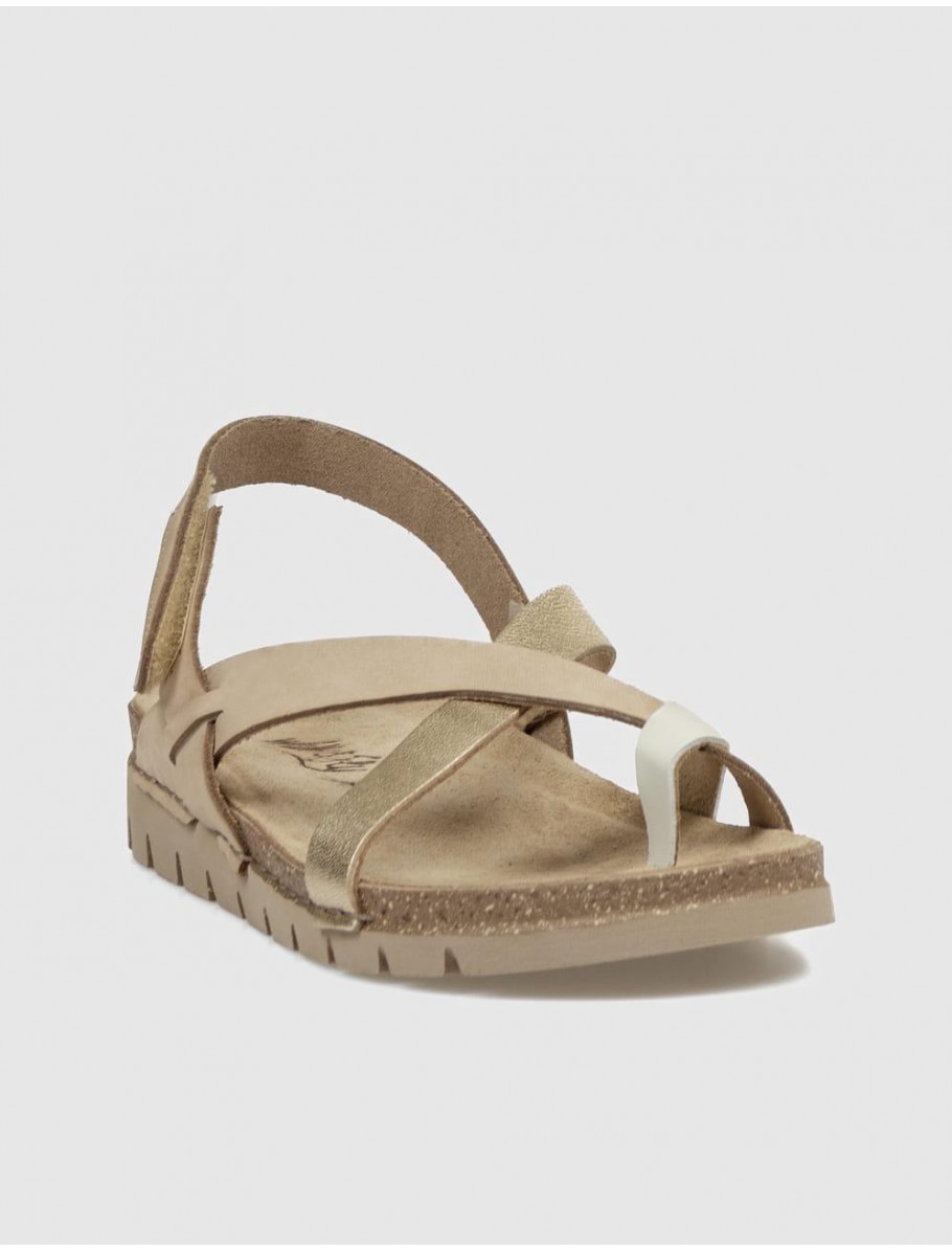SANDALIA DE DEDO WALK FLY 8580 51000 PLATINO