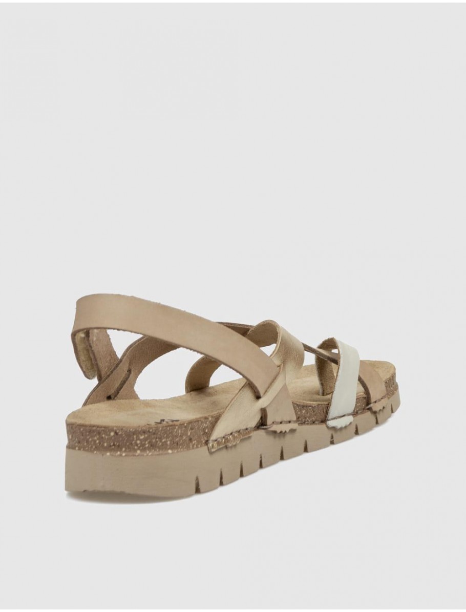 SANDALIA DE DEDO WALK FLY 8580 51000 PLATINO