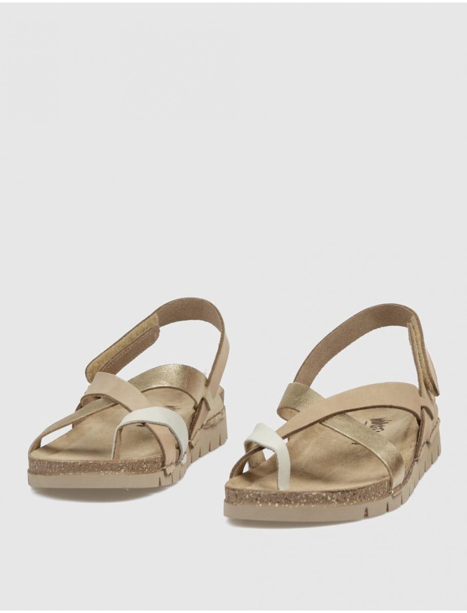 SANDALIA DE DEDO WALK FLY 8580 51000 PLATINO