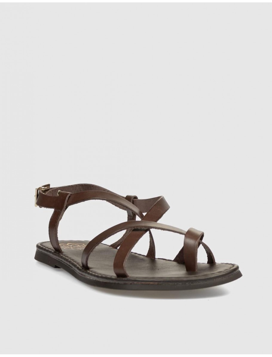SANDALIA DE DEDO PORRONET 3206 MOKA