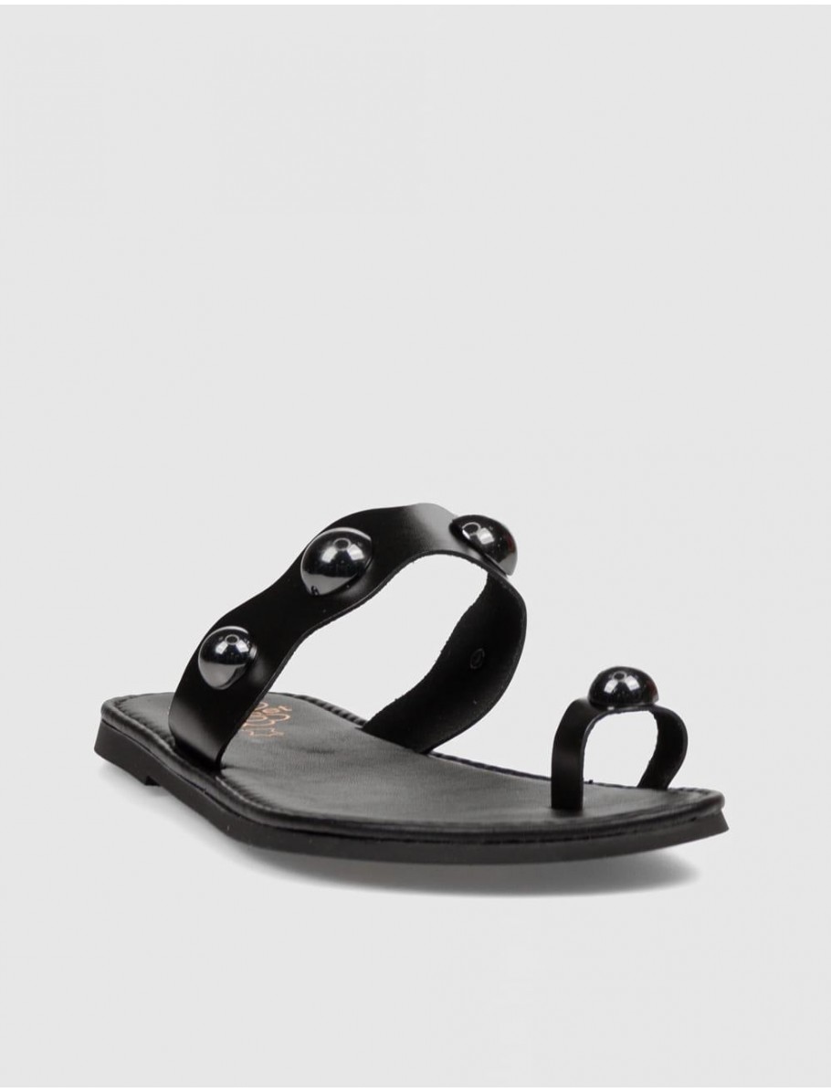 SANDALIA DE DEDO PORRONET 3214 NEGRO