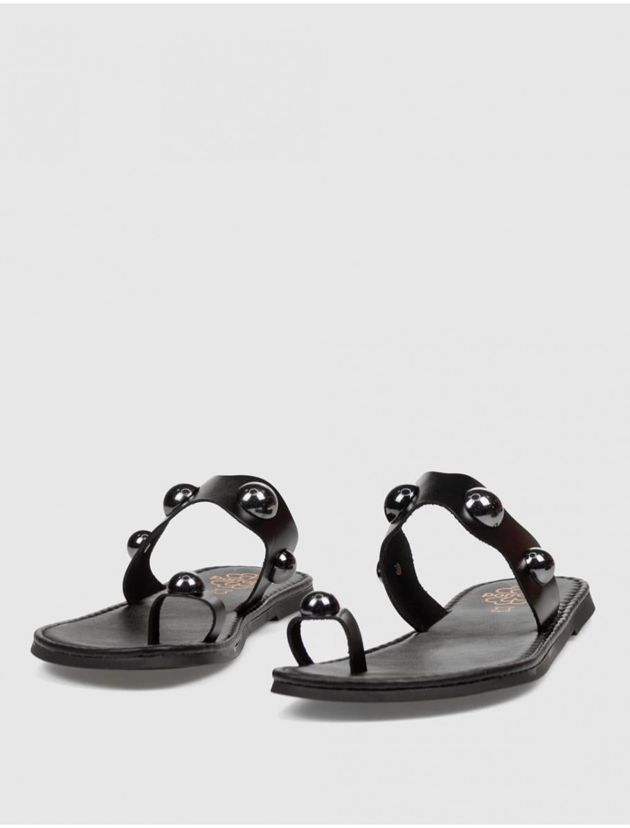 SANDALIA DE DEDO PORRONET 3214 NEGRO
