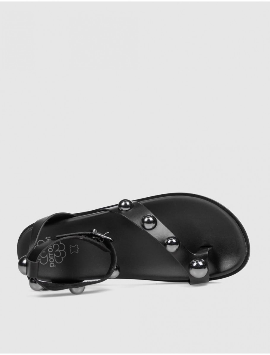 SANDALIA DE DEDO PORRONET 3290 NEGRO