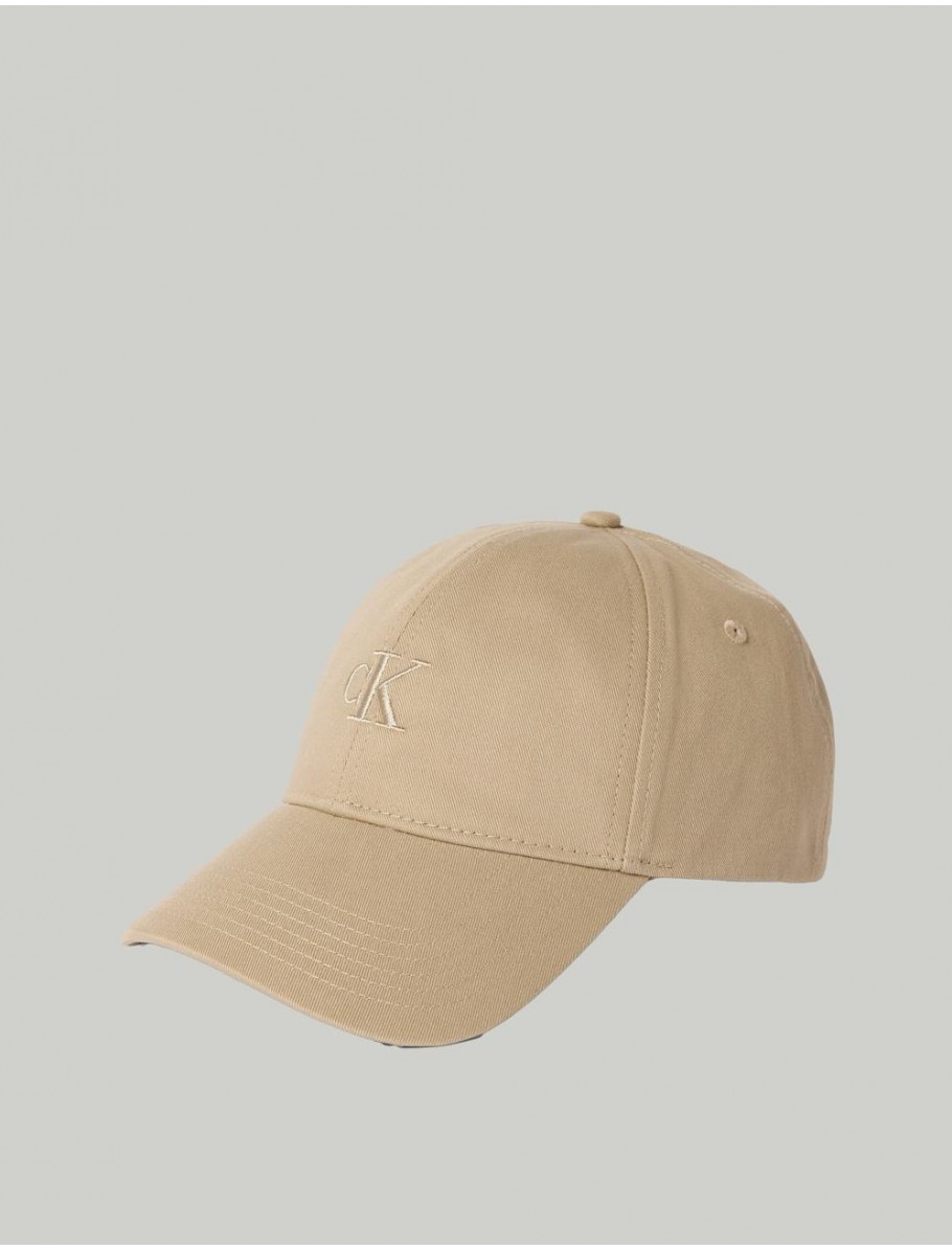 GORRA CALVIN KLEIN MONOGRAM EMBROIDERY BASEBALL CAP BEIG