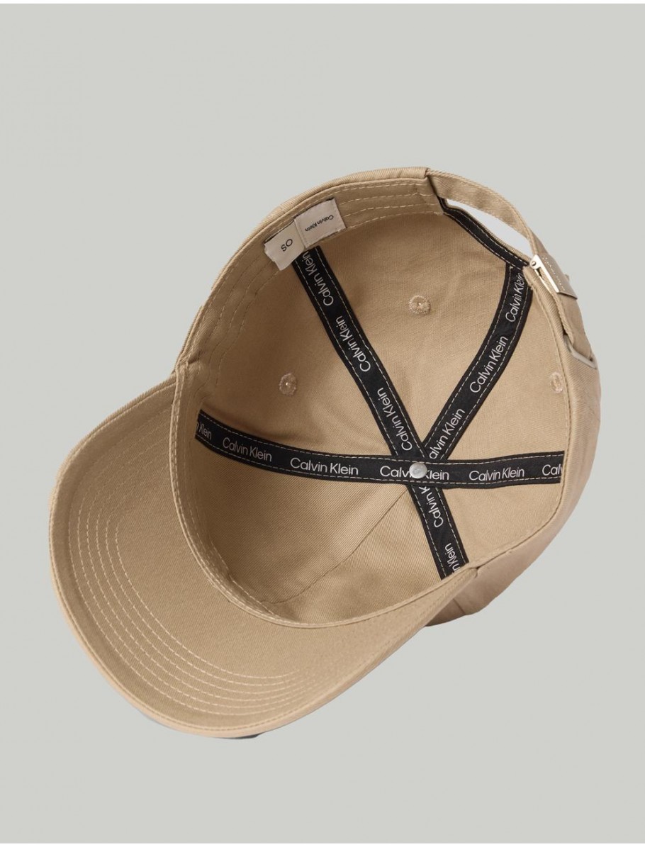GORRA CALVIN KLEIN MONOGRAM EMBROIDERY BASEBALL CAP BEIG