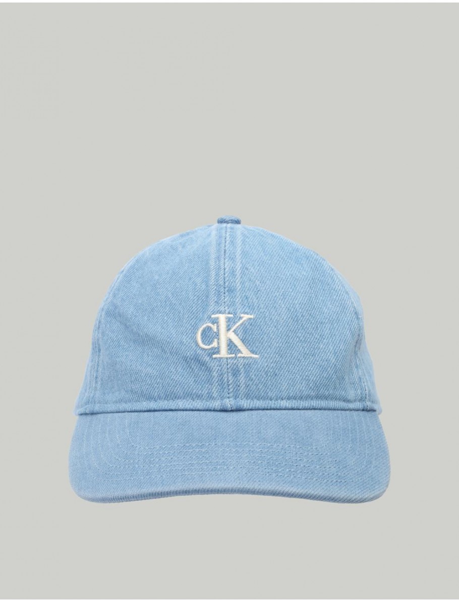 GORRA CALVIN KLEIN MONOGRAM EMBROIDERY BASEBALL CAP AZUL