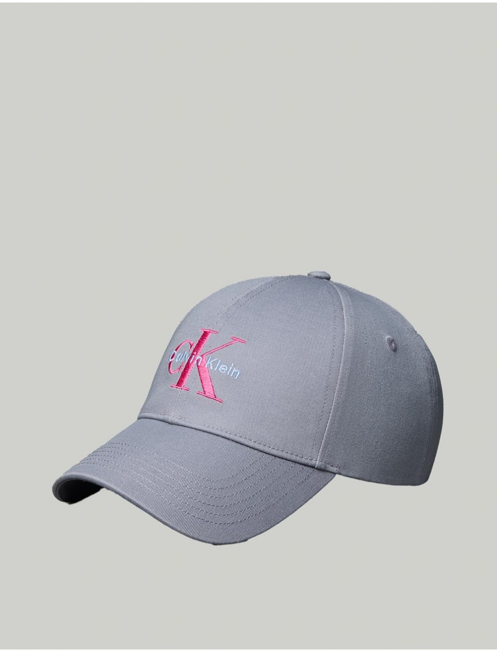 GORRA CALVIN KLEIN MONOLOGO EMBROIDERY BASEBALL HAT GRIS