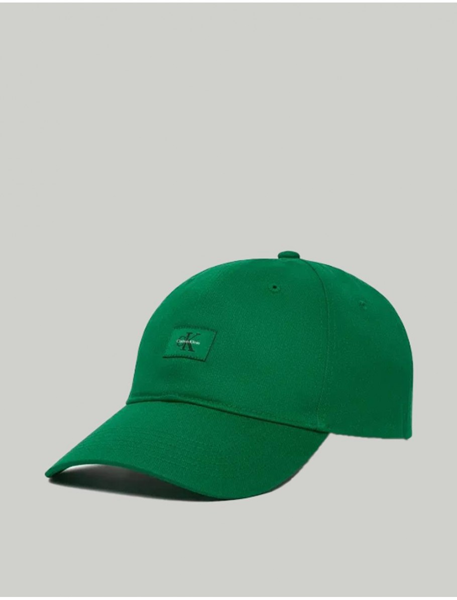 GORRA CALVIN KLEIN MONOLOGO WOVEN PATCH VERDE
