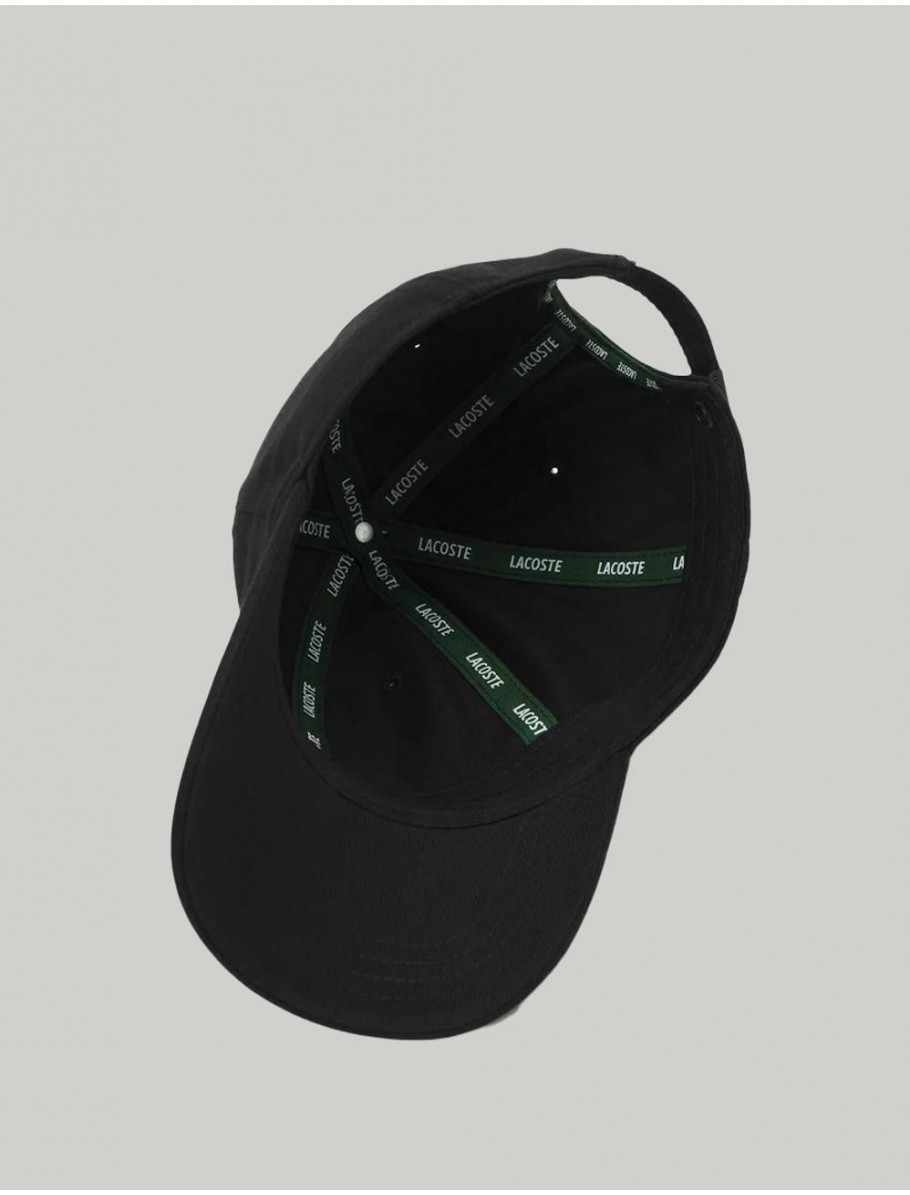 GORRA LACOSTE RK0491 CAP NEGRO