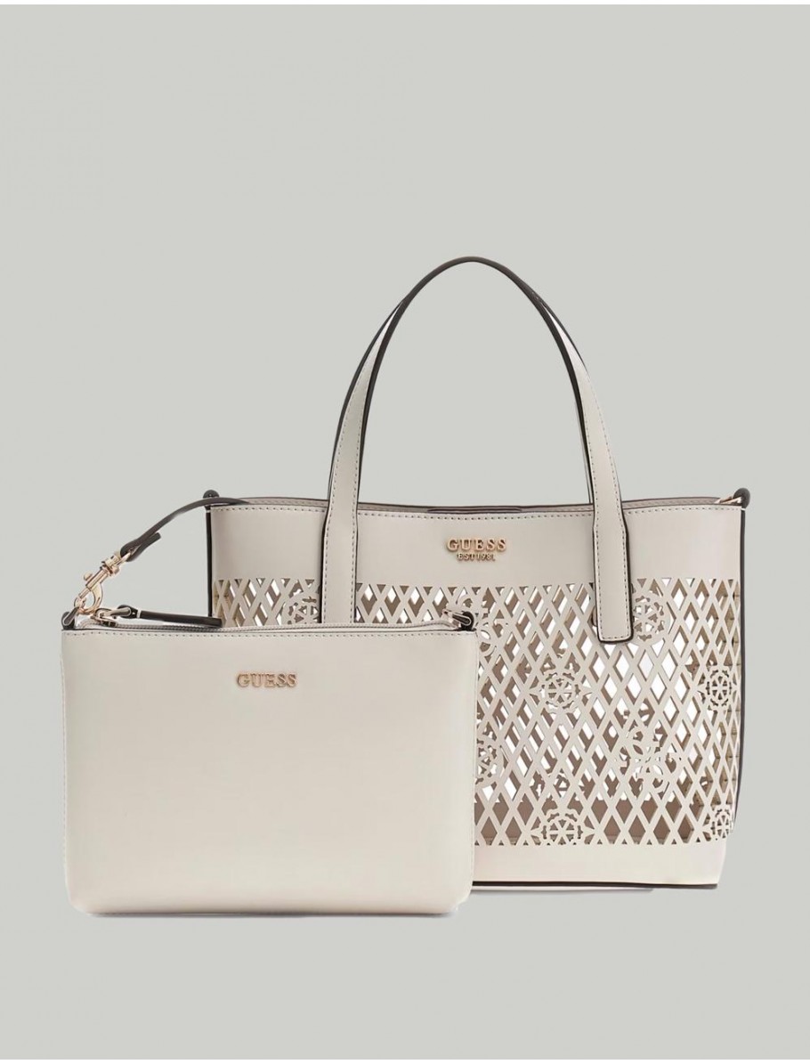 BOLSO GUESS LETTY BEIG